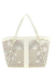 White Leather Tote Bag