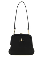 Black Viscose Clutch Bag