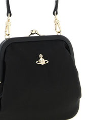 Black Viscose Clutch Bag