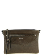 Bicolor Calfskin Crossbody Bag