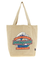 Beige Cotton Tote Bag