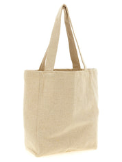 Beige Cotton Tote Bag