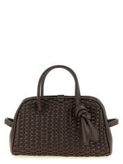 Brown Cotton Handbag