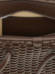 Brown Cotton Handbag