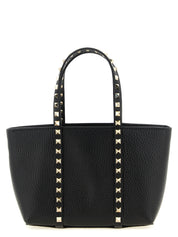 Valentino Garavani Black Calfskin Tote Bag