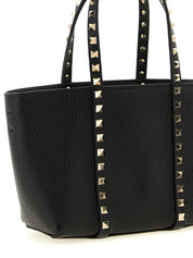Valentino Garavani Black Calfskin Tote Bag