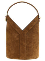Brown Calfskin Shoulder Bag