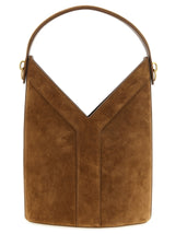 Brown Calfskin Shoulder Bag