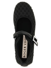 Black Polyamide Ballet Flats
