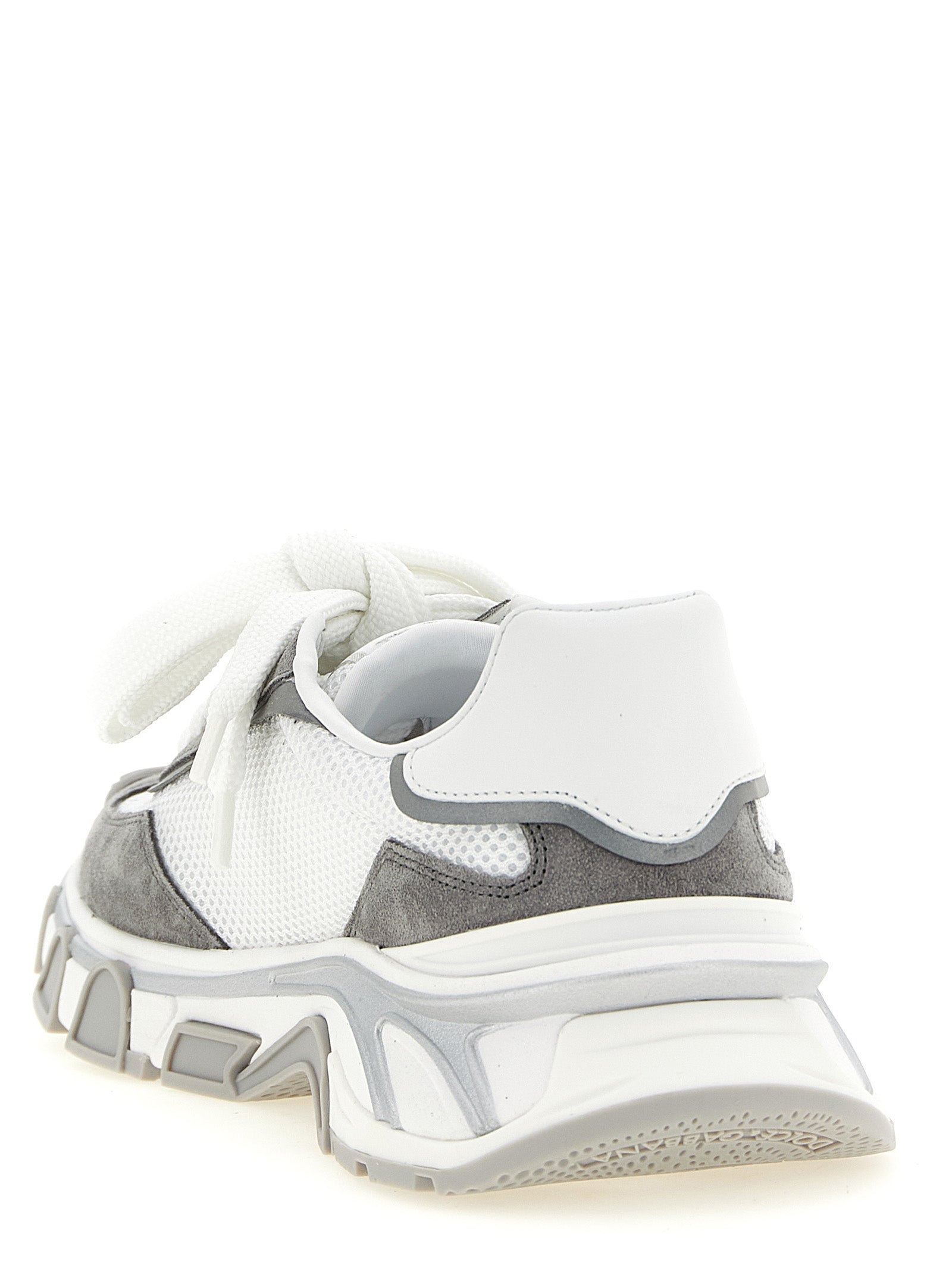 Gray Polyester Athletic Sneakers