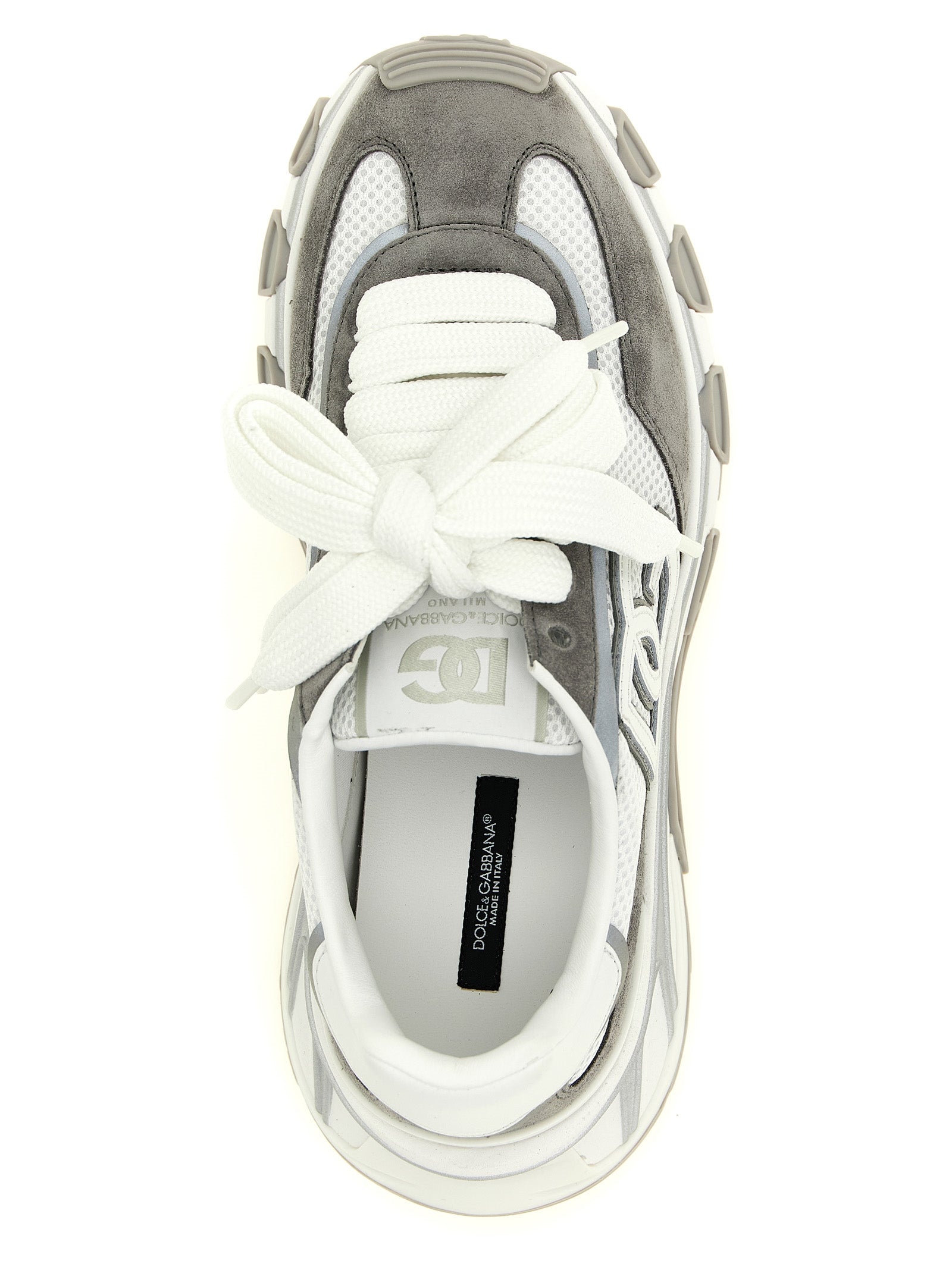 Gray Polyester Athletic Sneakers
