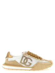 Beige Calfskin Athletic Sneakers