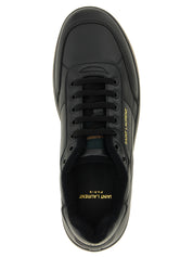 Saint Laurent Black Calfskin Low Top Sneakers