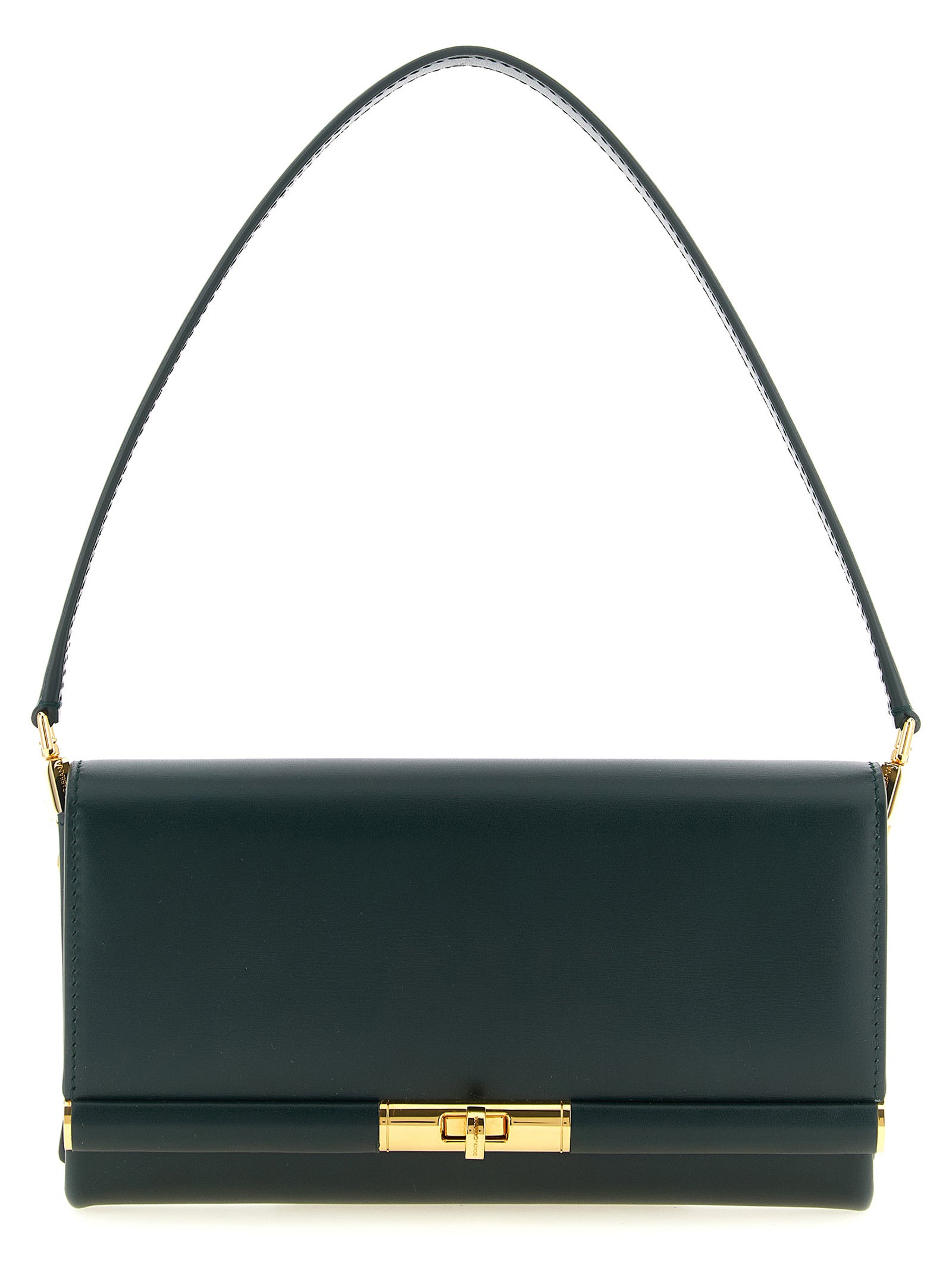 Bicolor Calfskin Shoulder Bag