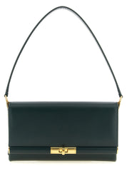 Bicolor Calfskin Shoulder Bag