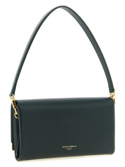 Bicolor Calfskin Shoulder Bag