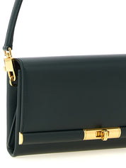 Bicolor Calfskin Shoulder Bag