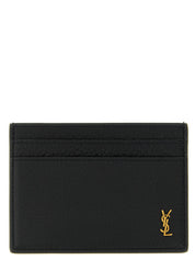 Saint Laurent Black Calfskin Cardholder