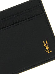 Saint Laurent Black Calfskin Cardholder