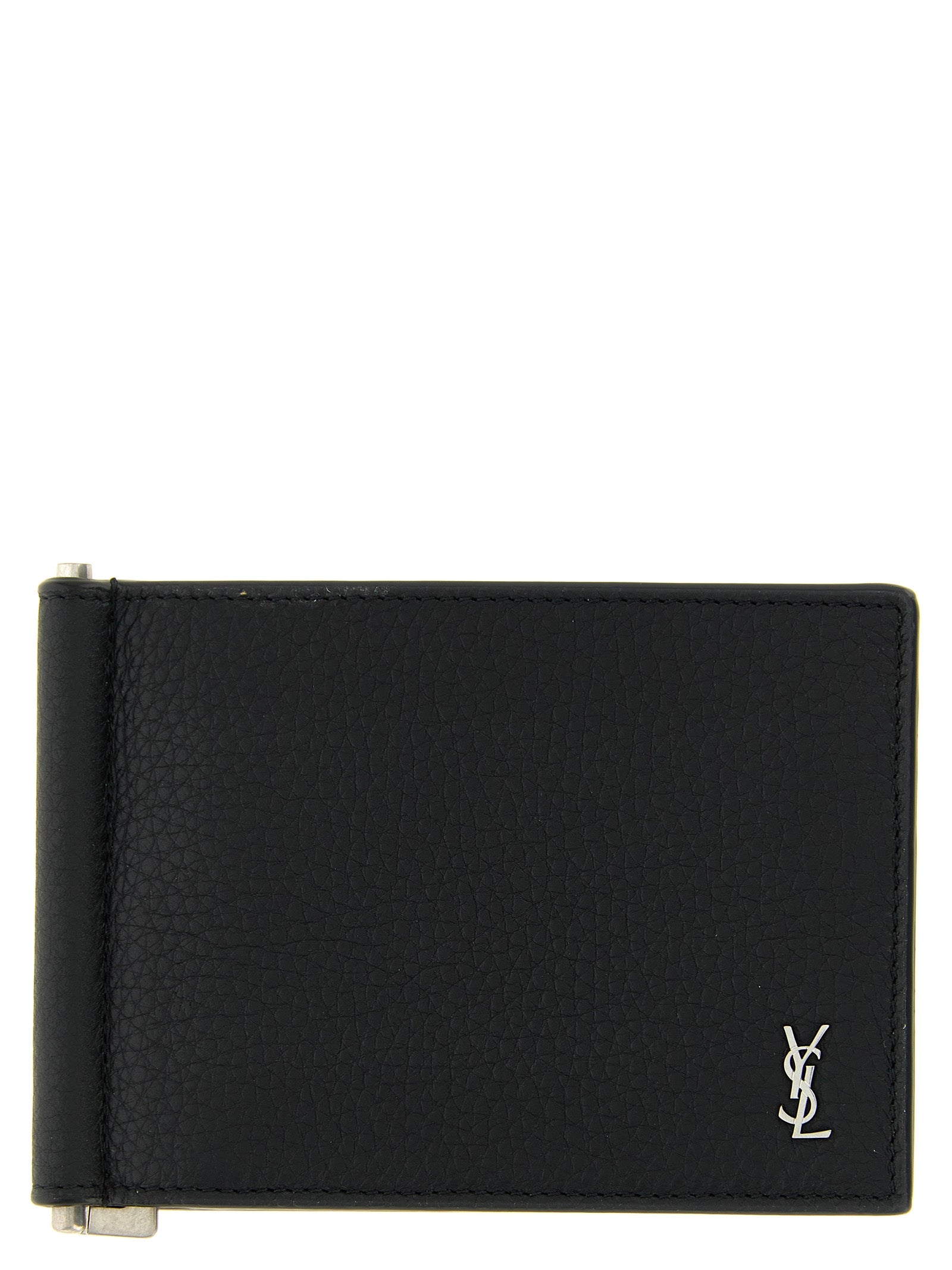 Black Calfskin Money Clip