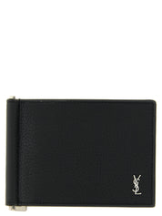 Black Calfskin Money Clip