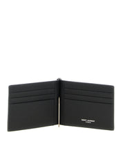 Black Calfskin Money Clip