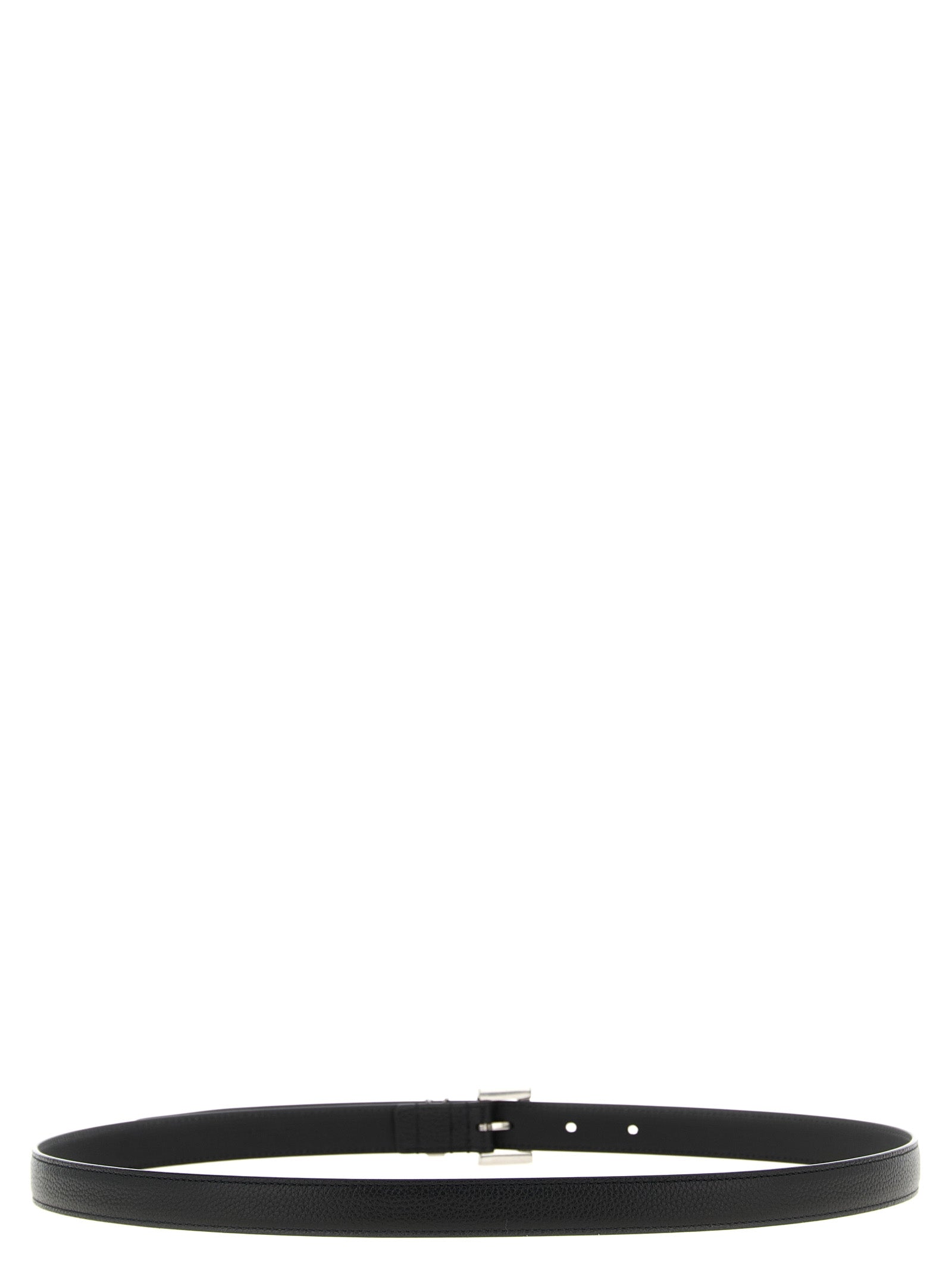 Saint Laurent Black Calfskin Regular Belt