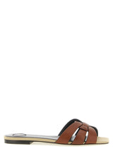 Brown Calfskin Slides