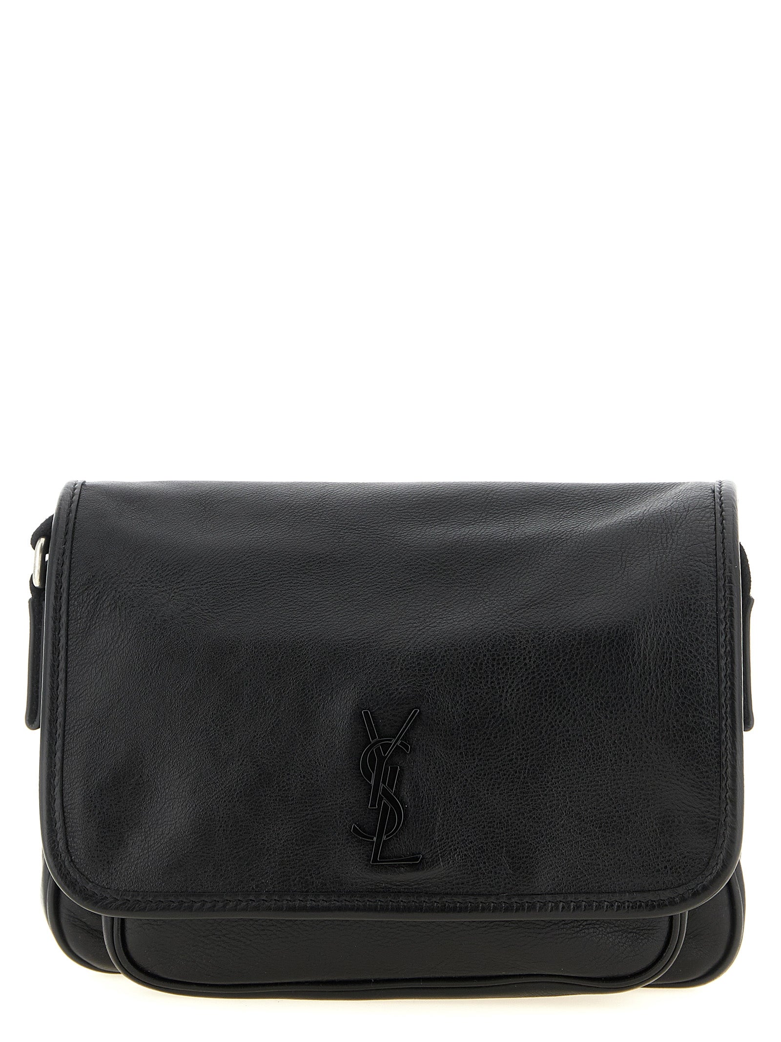 Black Calfskin Crossbody Bag
