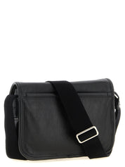 Black Calfskin Crossbody Bag
