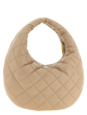 Beige Lamb Leather Handbag