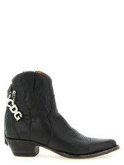 Black Cowhide Chelsea Boots