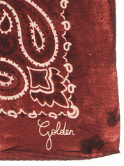 Golden Goose Bordeaux Silk Foulard