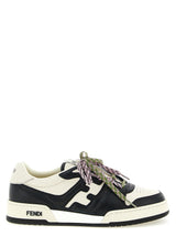 Bicolor Calfskin Athletic Sneakers