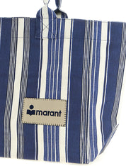 Blue Cotton Tote Bag