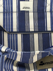 Blue Cotton Tote Bag