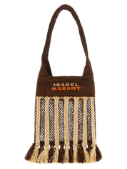 Brown Raffia Shoulder Bag