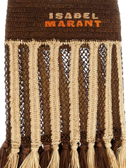 Brown Raffia Shoulder Bag