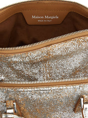 Silver Lambskin Handbag