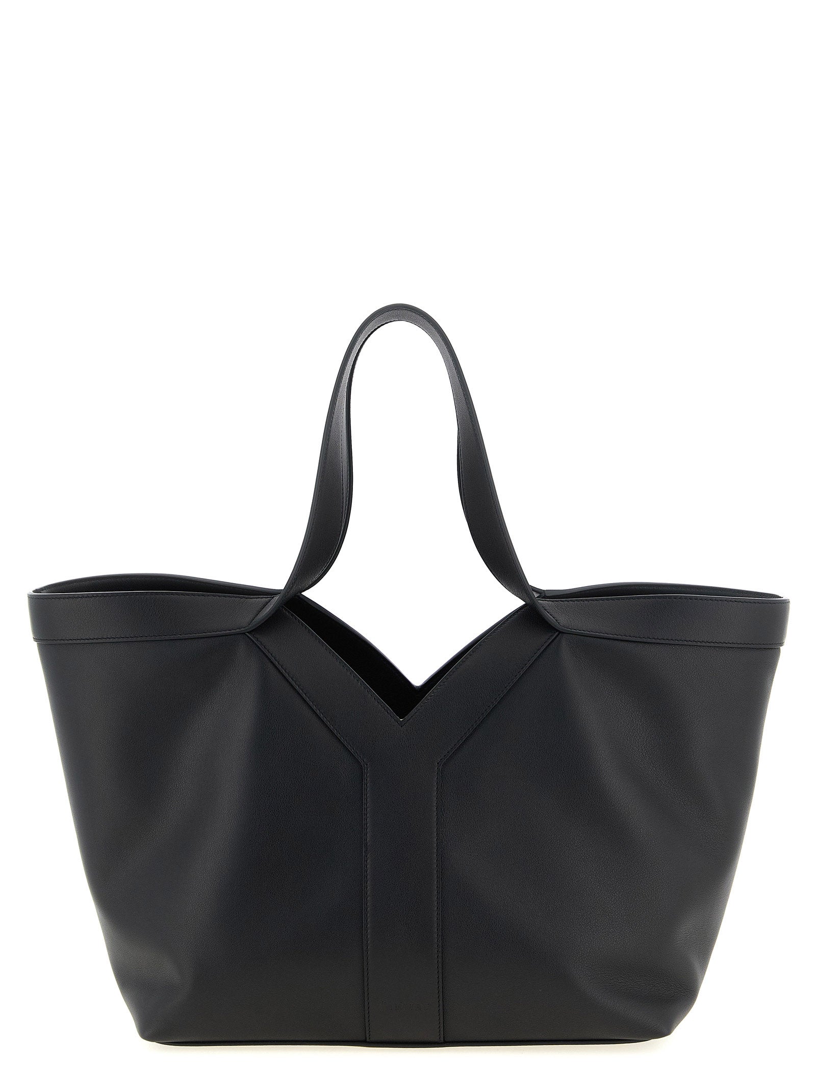 Black Calfskin Tote Bag