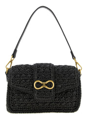 Black Polypropylene Crossbody Bag