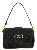Black Polypropylene Crossbody Bag