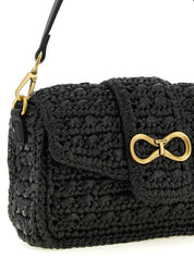Black Polypropylene Crossbody Bag