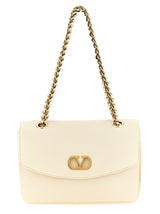White Lamb Leather Shoulder Bag