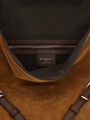 Brown Calfskin Shoulder Bag