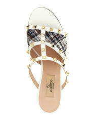 Valentino Garavani White Polyester Platform Sandals