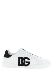 Bicolor Calfskin Low Top Sneakers