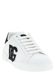 Bicolor Calfskin Low Top Sneakers