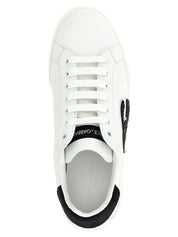 Bicolor Calfskin Low Top Sneakers