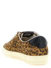 Brown Cowhide Low Top Sneakers